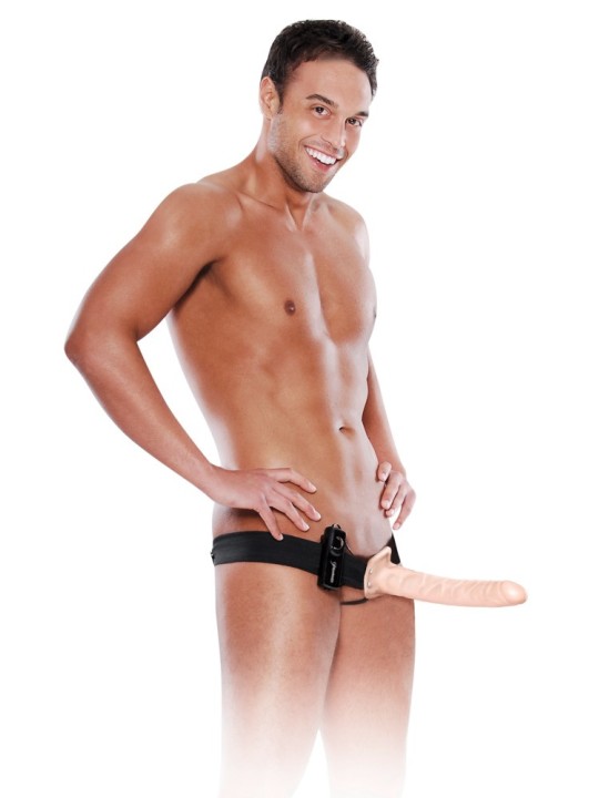 VIBRATORE INDOSSABILE STRAP-ON FETISH FANTASY CARNE - 25 CM VIBRATORE INDOSSABILE STRAP-ON FETISH FANTASY CARNE - 25 CM